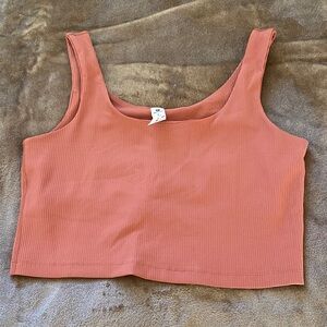 90 Degree By Reflex Terracotta Ribbed Tank Top